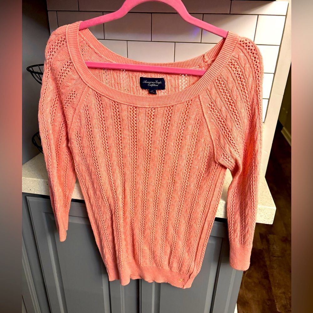 Women's Coral Sweater by American Eagle Outfitters